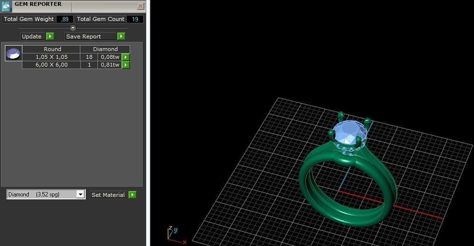 Solitaire ring Model 5315 3D print model_8