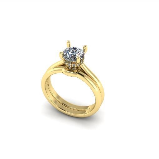 Solitaire ring Model 5315 3D print model_1