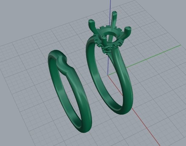 Solitaire ring Model 5315 3D print model_2