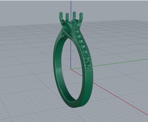 Heart ring Model 5309 3D print model_3