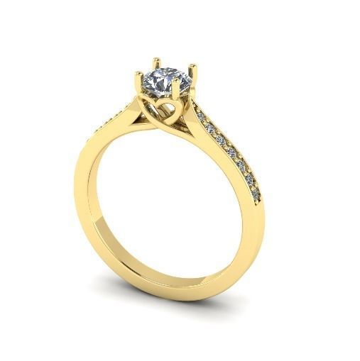 Heart ring Model 5309 3D print model_1