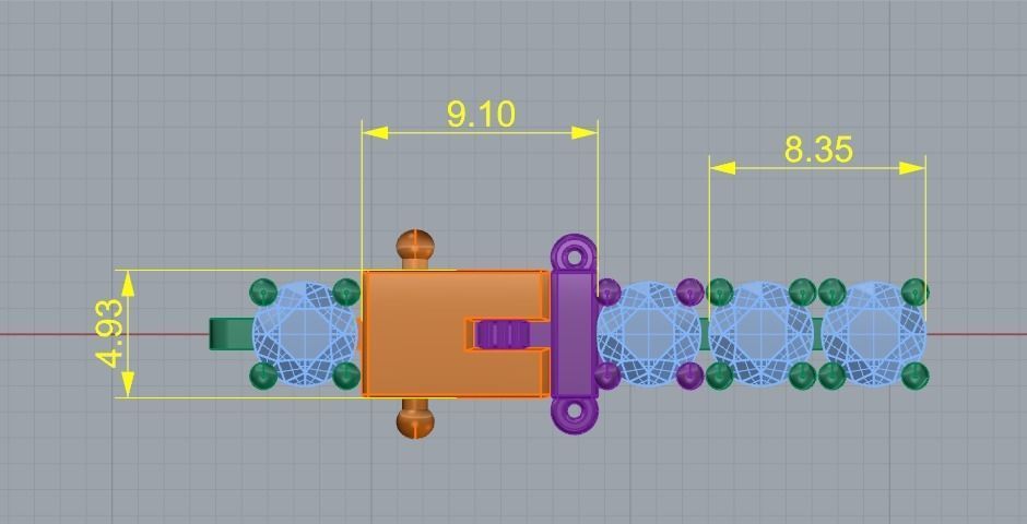 Bracelet Model 5296 3D print model_5