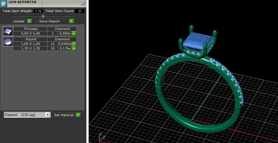 Ring princess Model 5289 3D print model_7