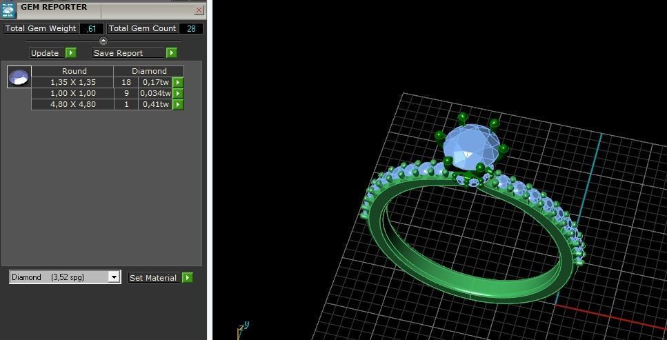 Solitaire ring Model 5287 3D print model_7
