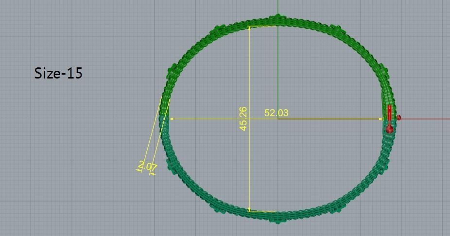 Bracelet arpels Model 5282 3D print model_7