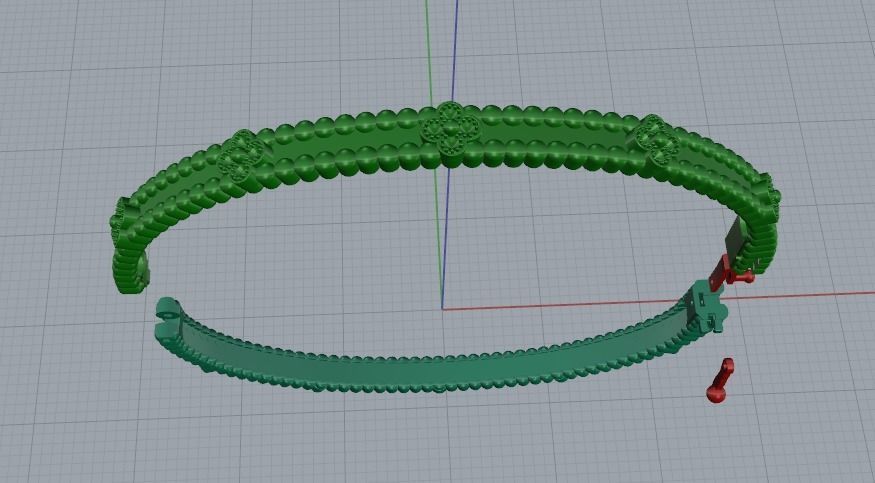 Bracelet arpels Model 5282 3D print model_6