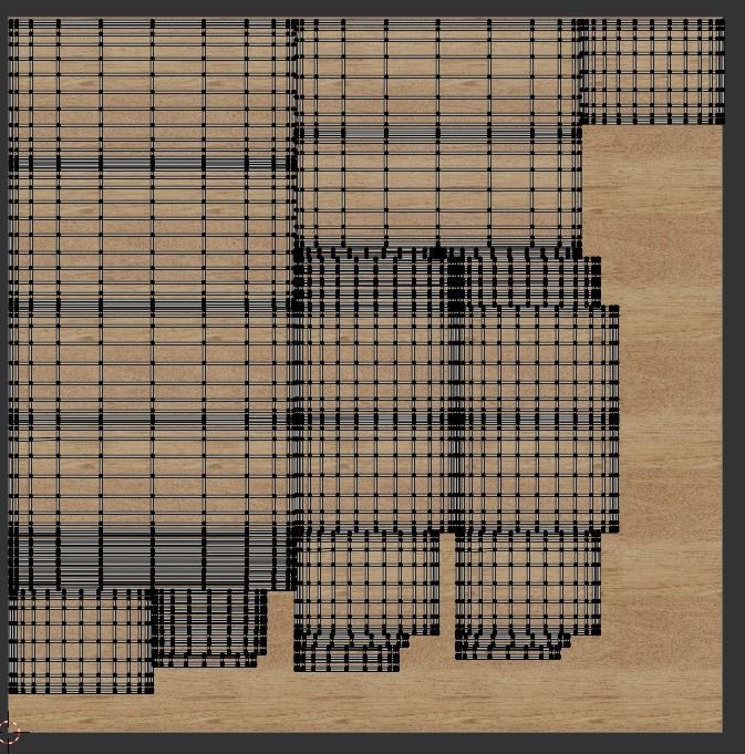 Shelf Low-poly 3D model_5