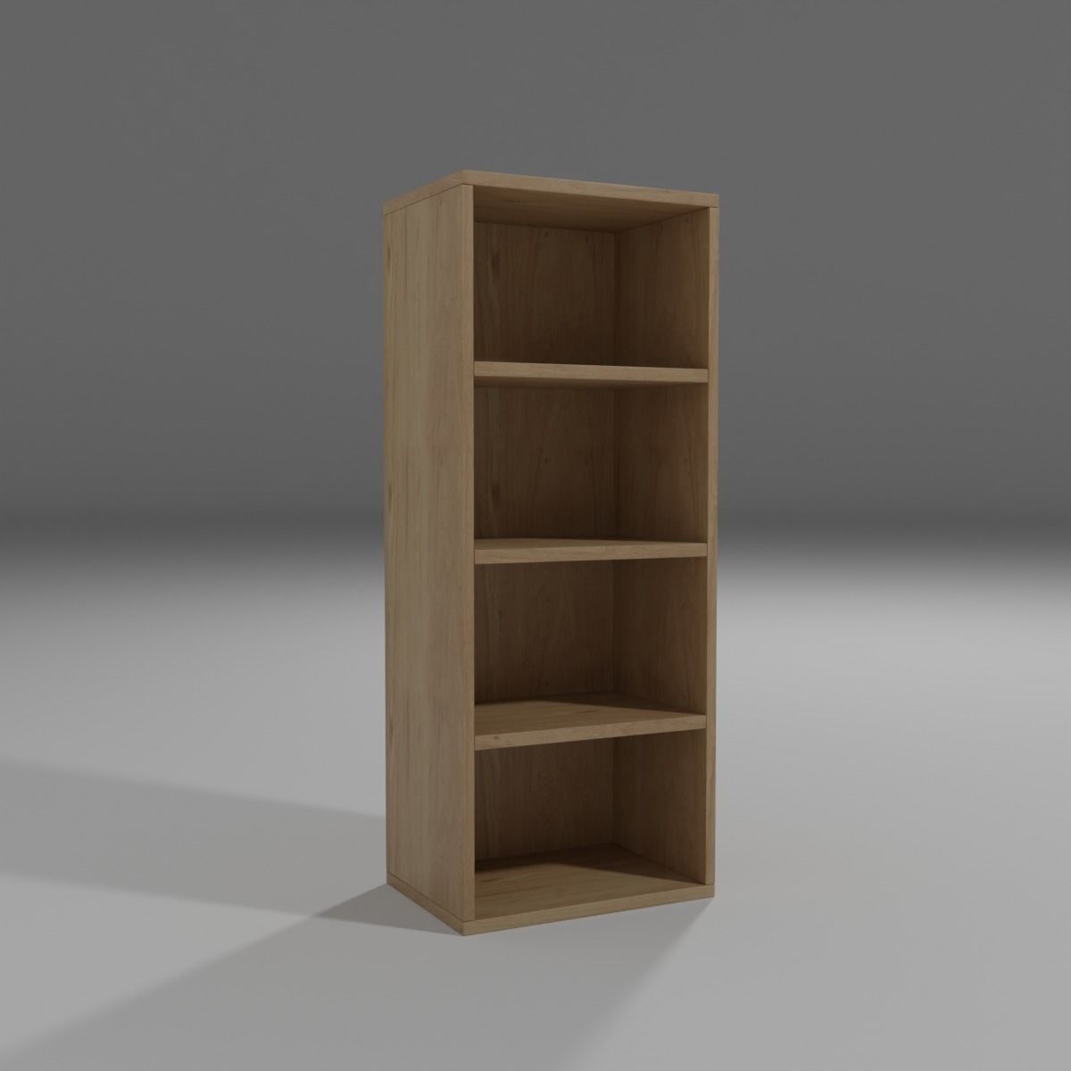 Shelf Low-poly 3D model_1
