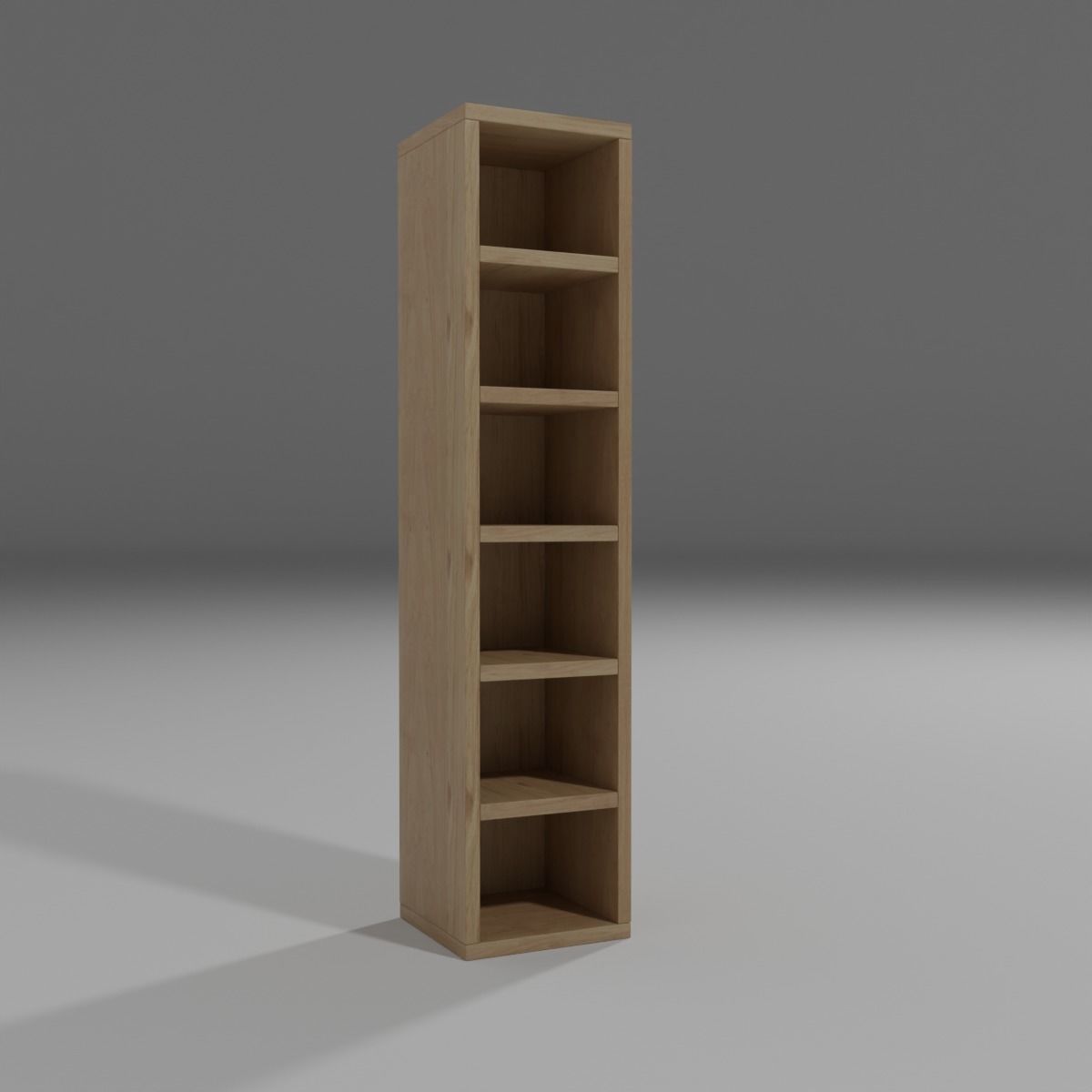 Shelf Low-poly 3D model_1