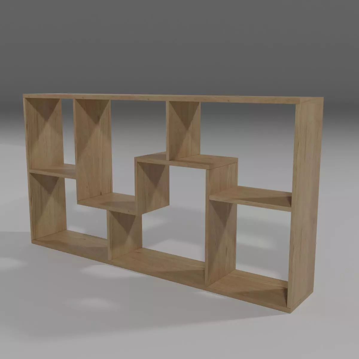 Shelf Low-poly 3D model_0