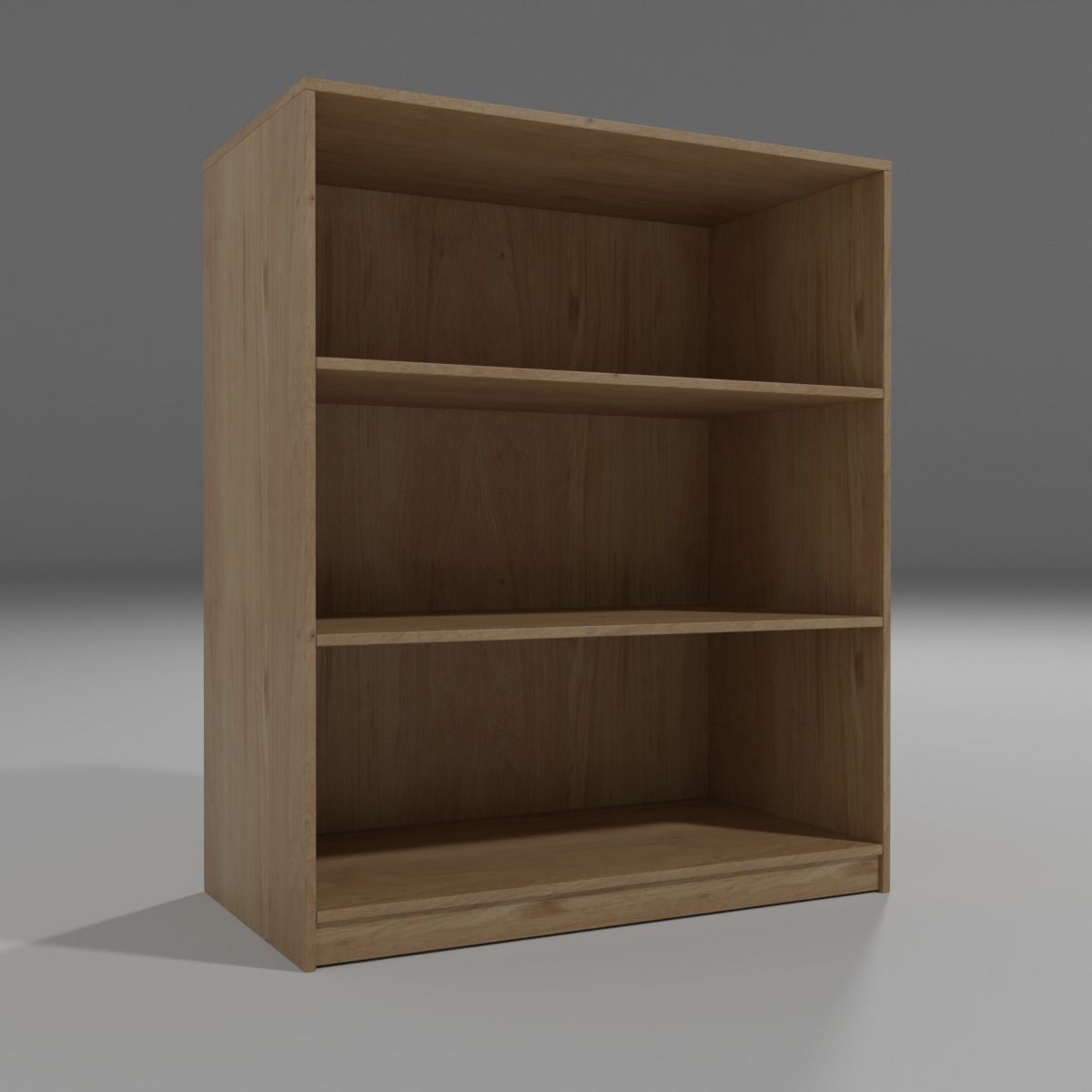 Shelf Low-poly 3D model_1