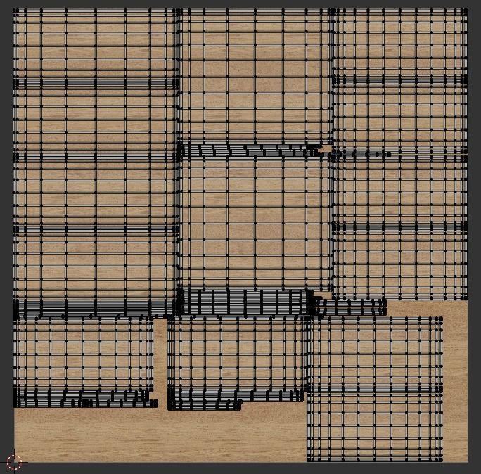 Shelf Low-poly 3D model_5