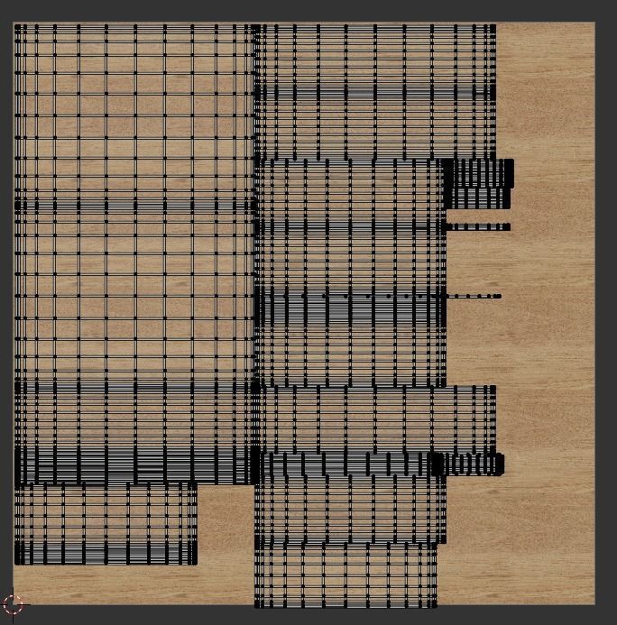 Shelf Low-poly 3D model_5