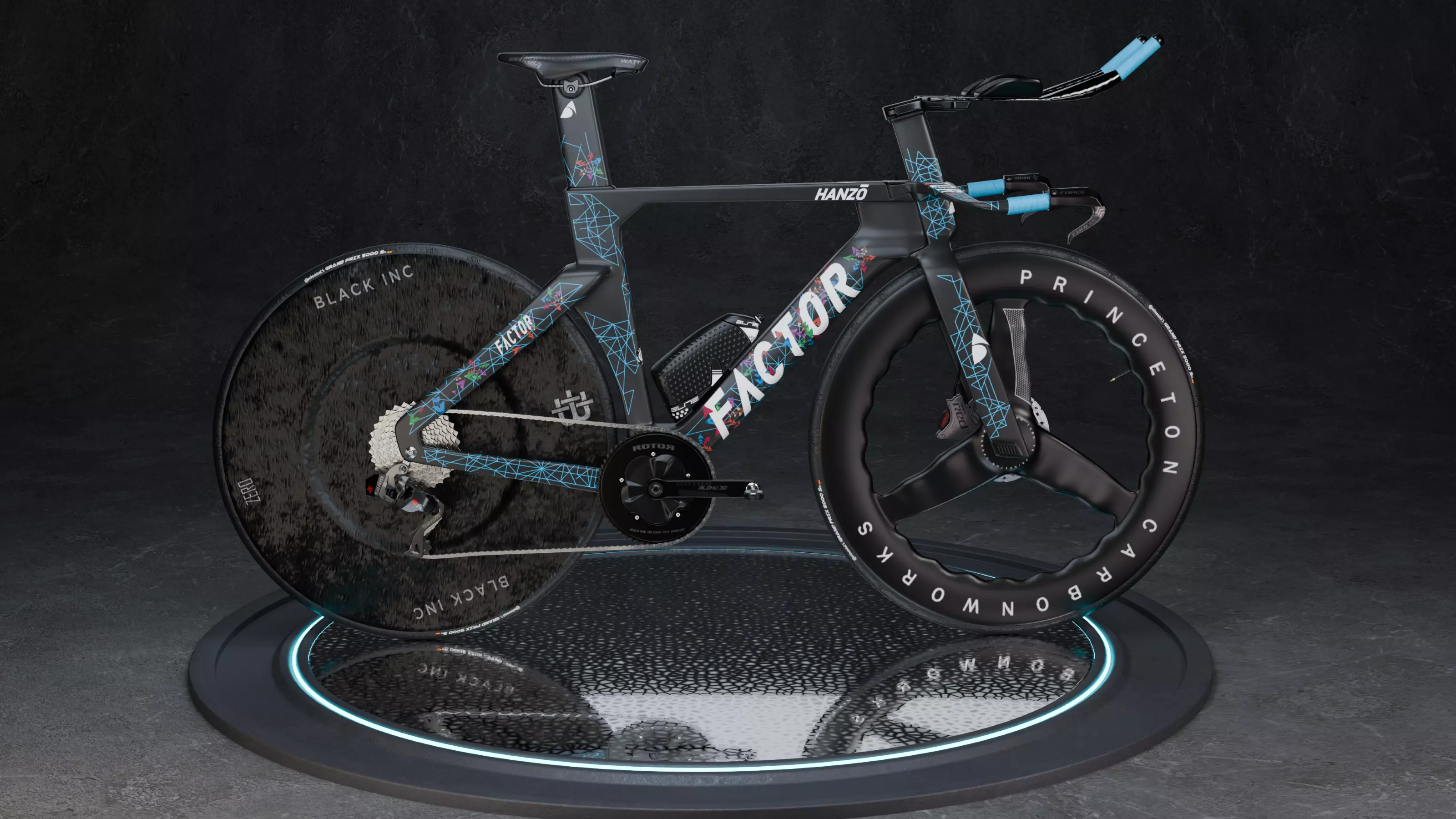 Factor Hanzo time trial bike Low-poly 3D model