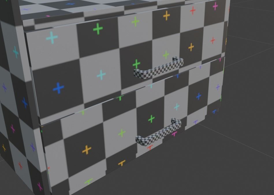 Shelf Low-poly 3D model_7