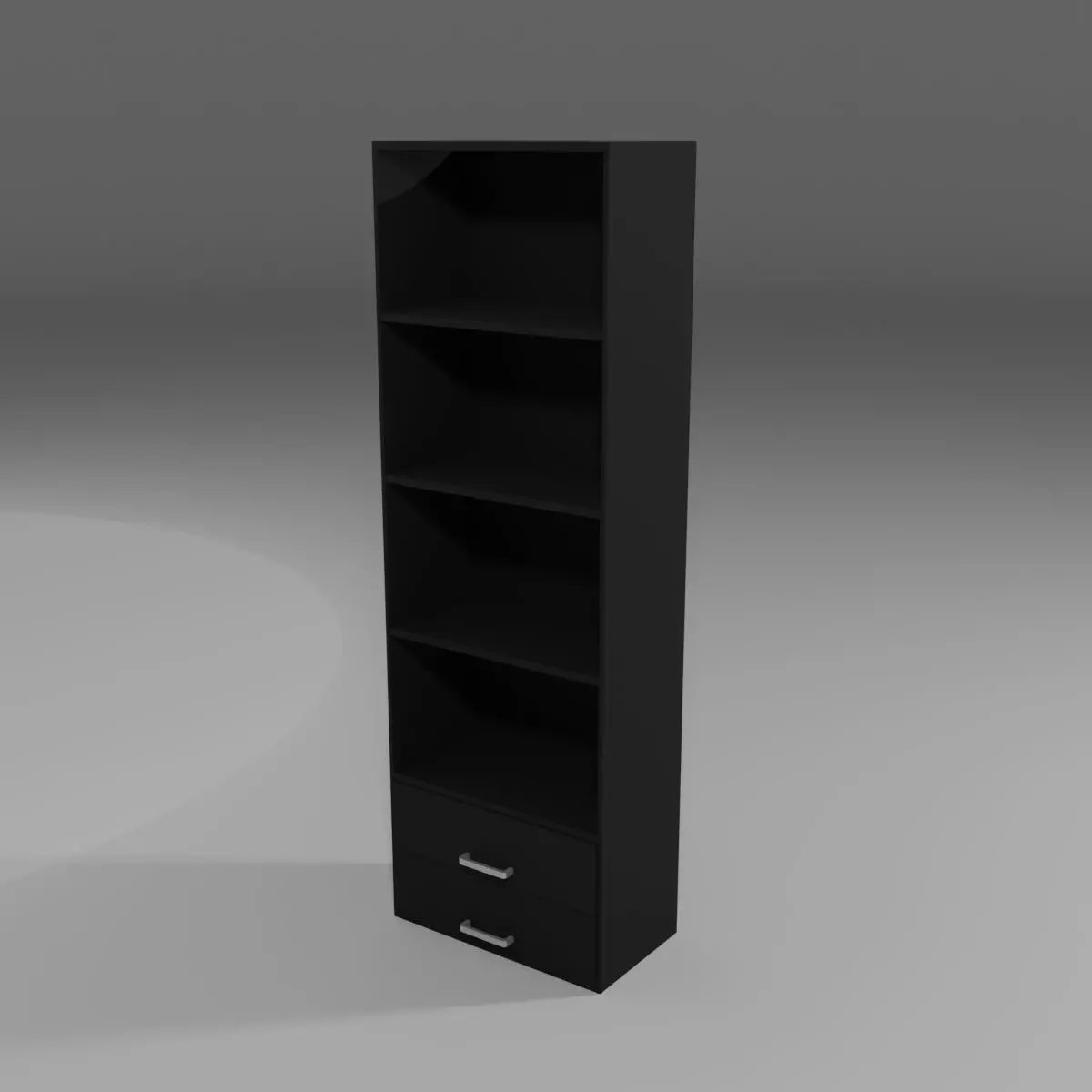 Shelf Low-poly 3D model_0