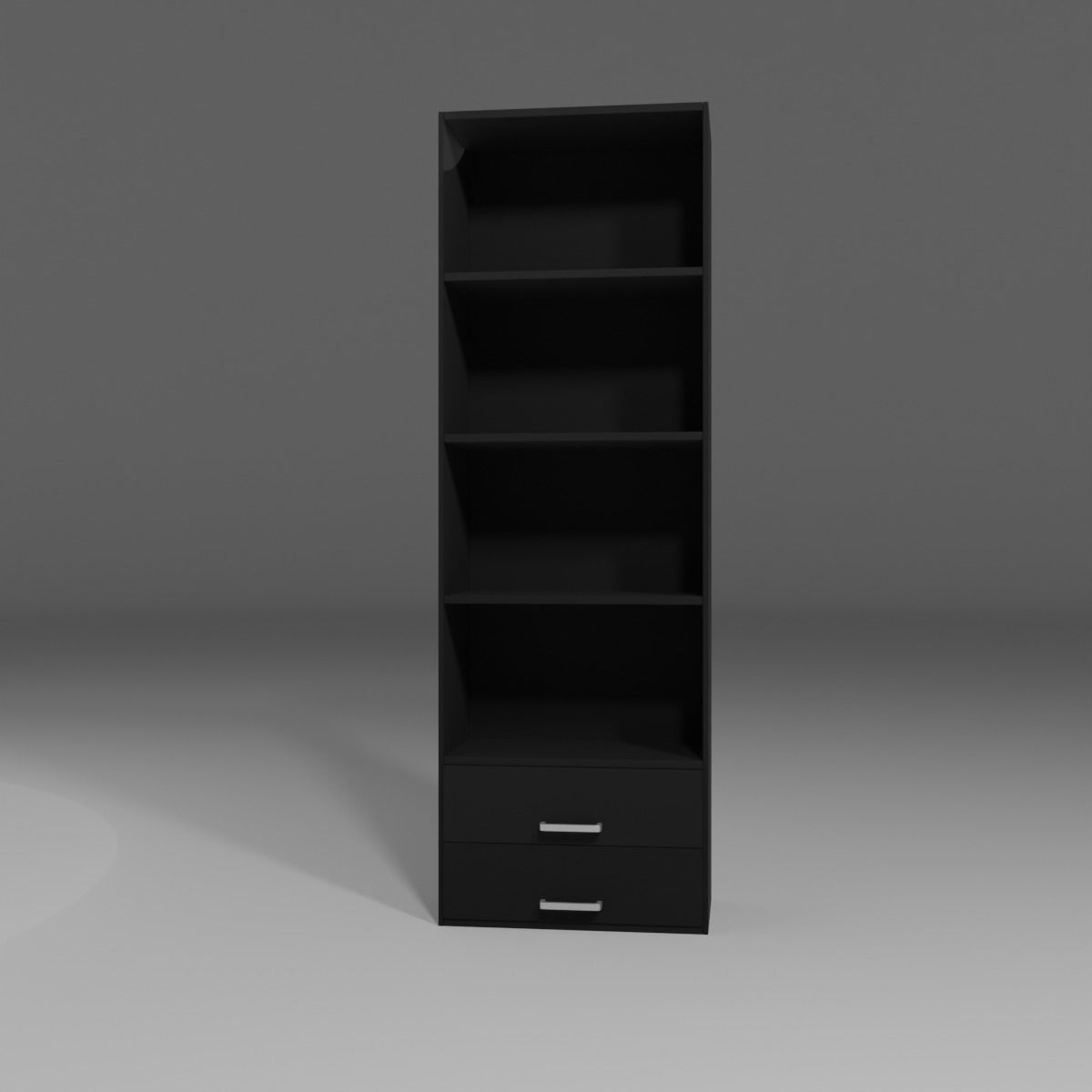 Shelf Low-poly 3D model_2