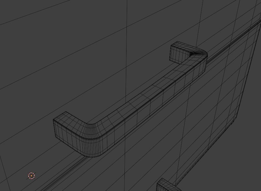 Shelf Low-poly 3D model_5