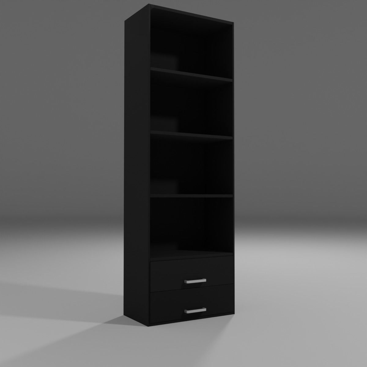 Shelf Low-poly 3D model_1