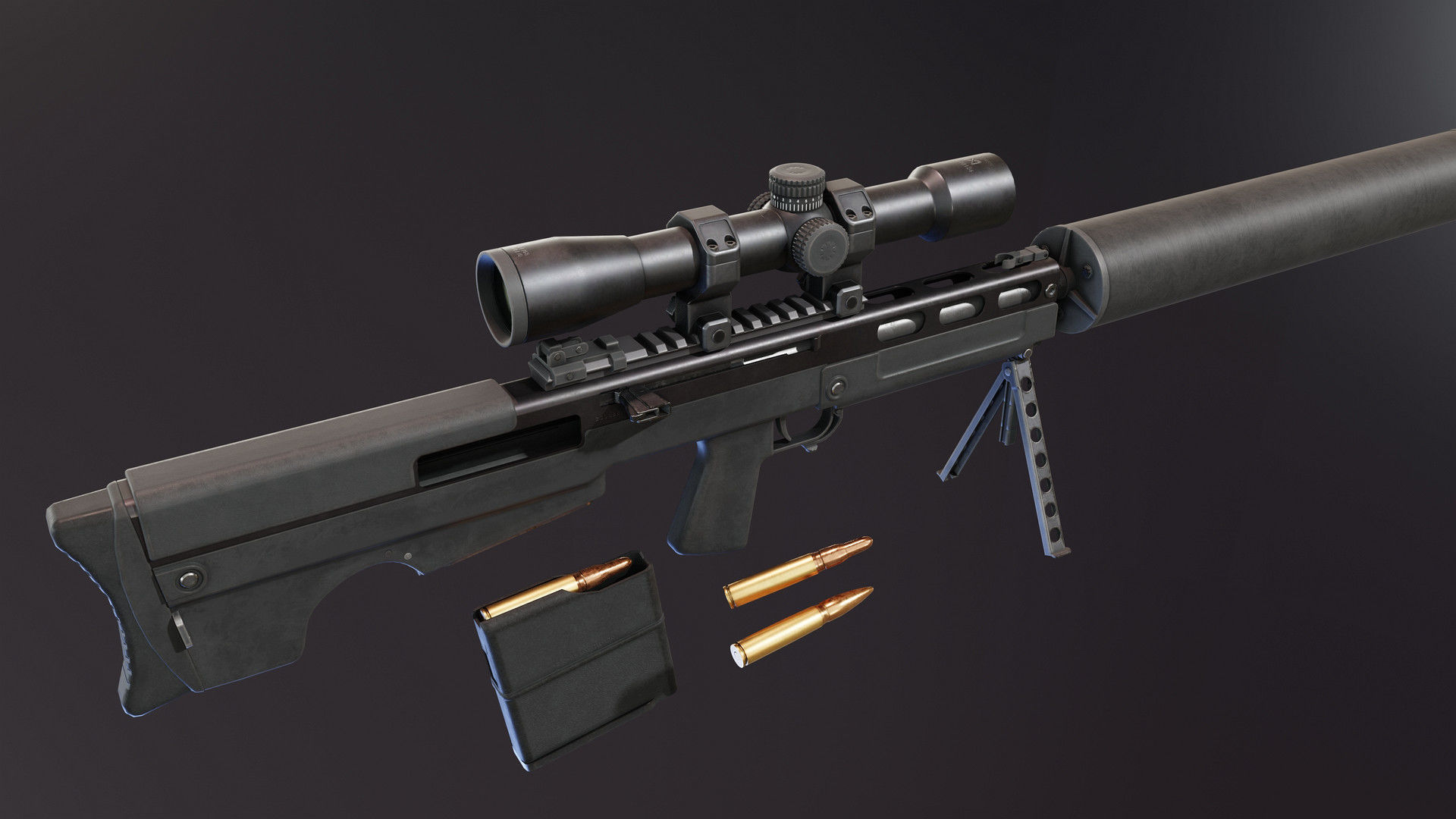 VSSK Vykhlop Low-poly 3D model_10