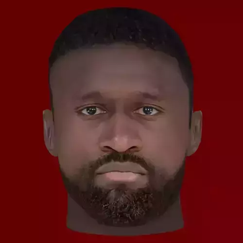 Antonio Rudiger Head - Low poly head for game