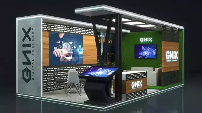 Booth Exhibition Stand Stall 3D print model