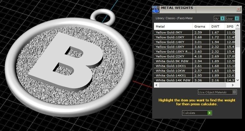 Pendant Alphabet letters 3D Model Collection 3D print model_9
