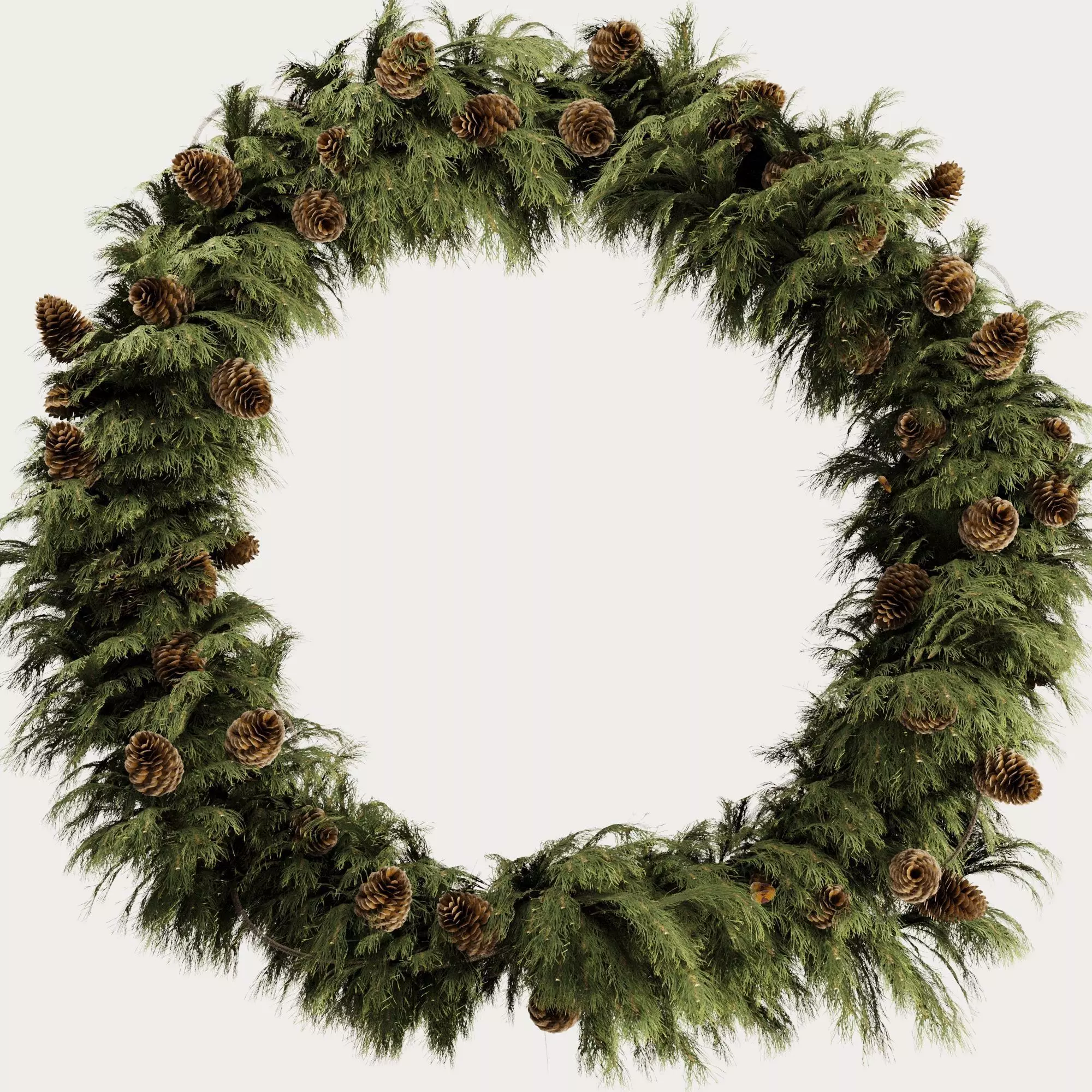 Christmas Wreath Set4 3D model_0