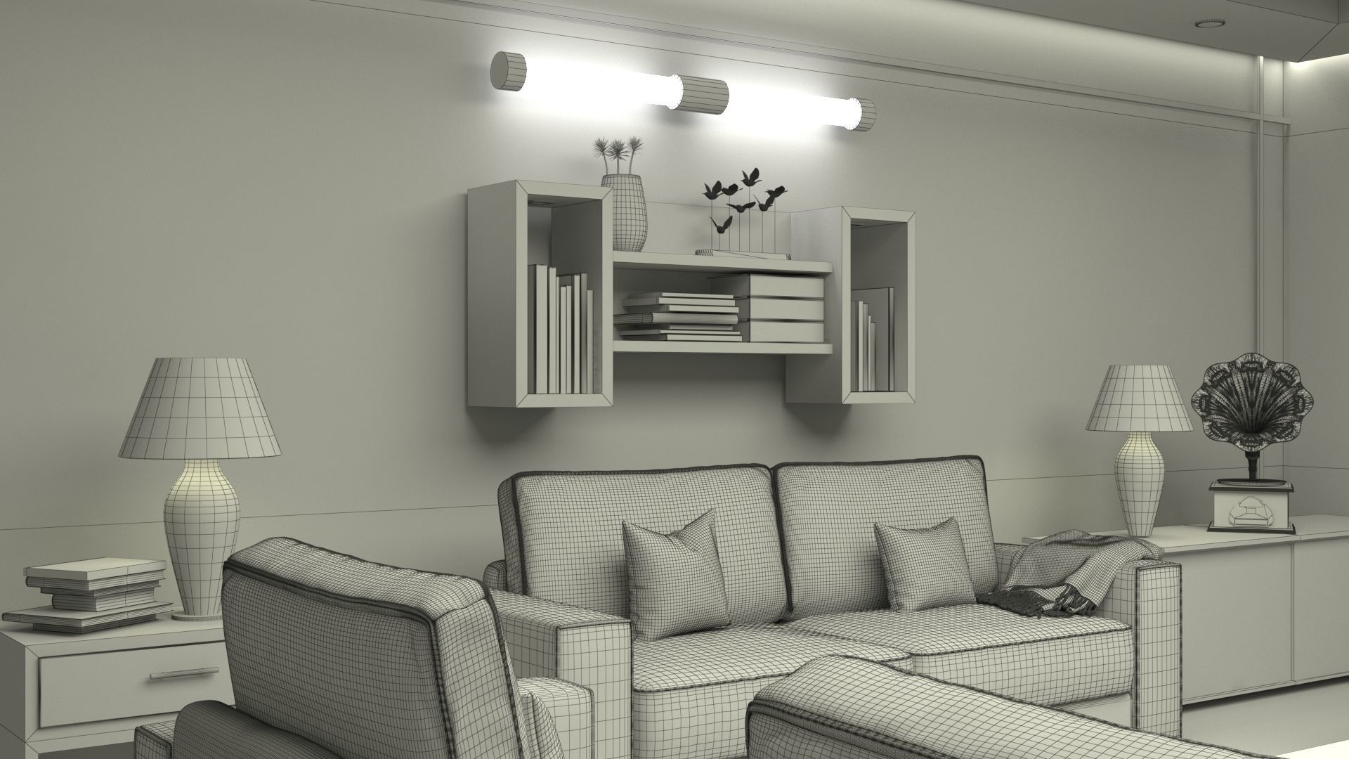 Room Interior 3D print model_8