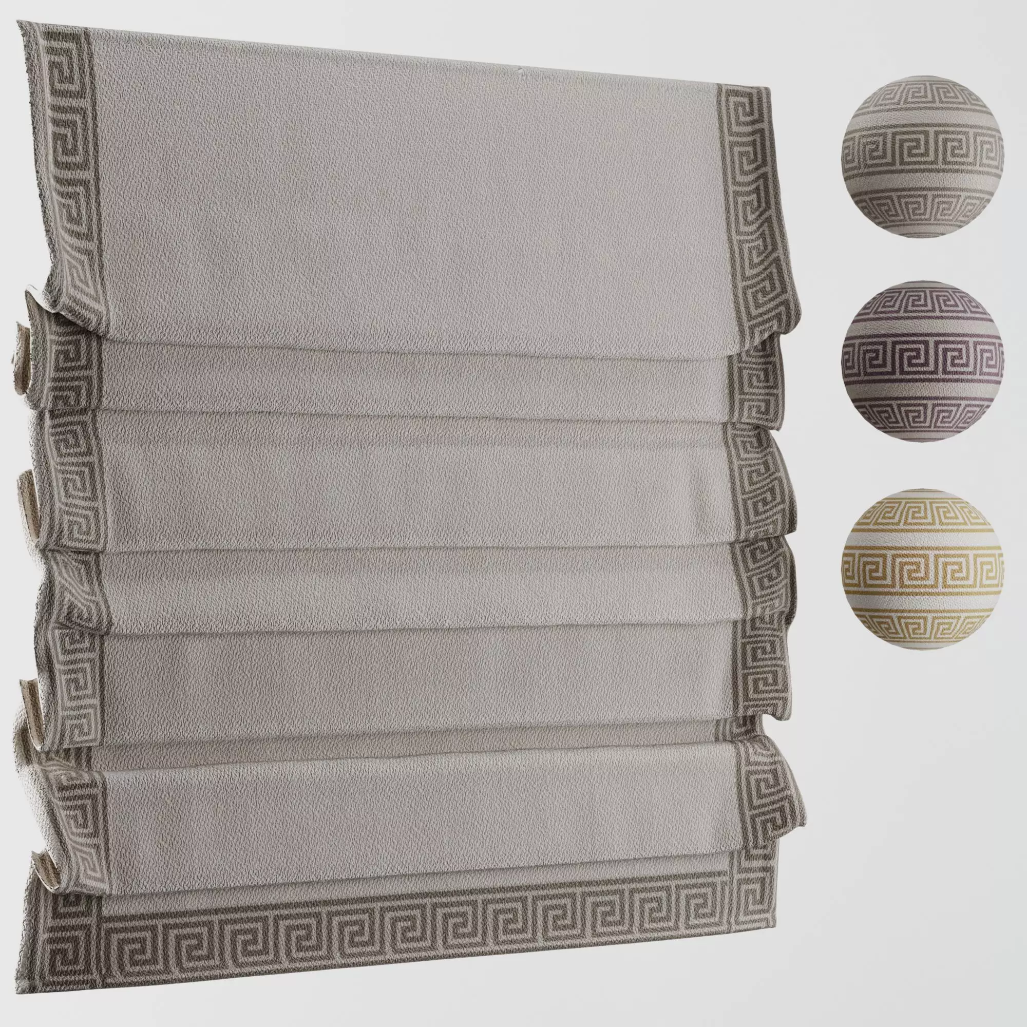 Curtain Set M36 3D model_0