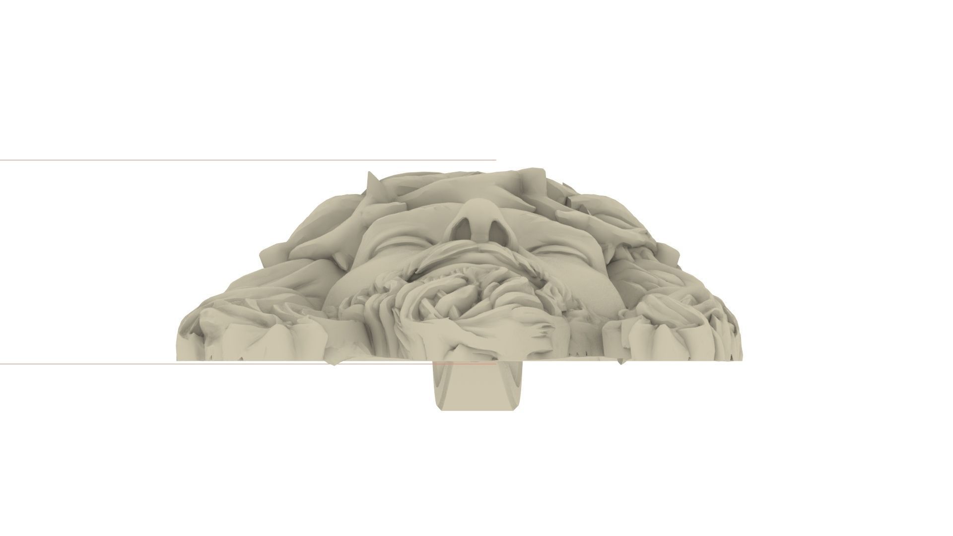 Jesus Face Pendant Necklace 3D print model_7