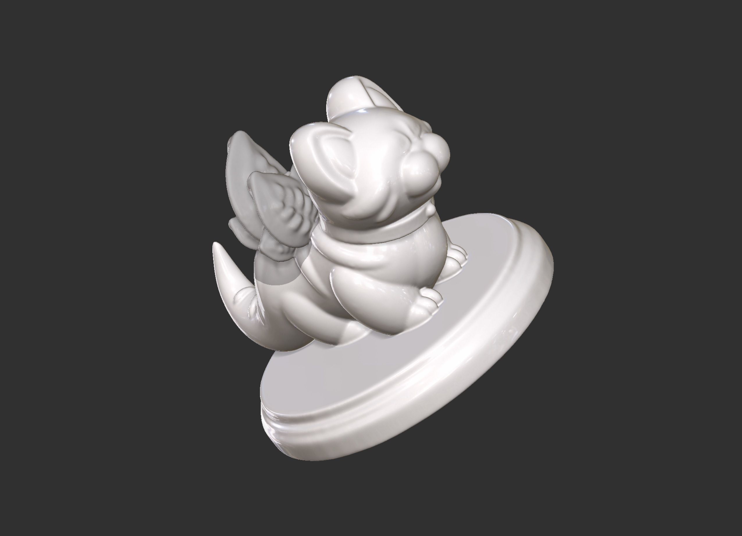 Dinosaur Cat Plant Vase and Cute Box 3D print model_10