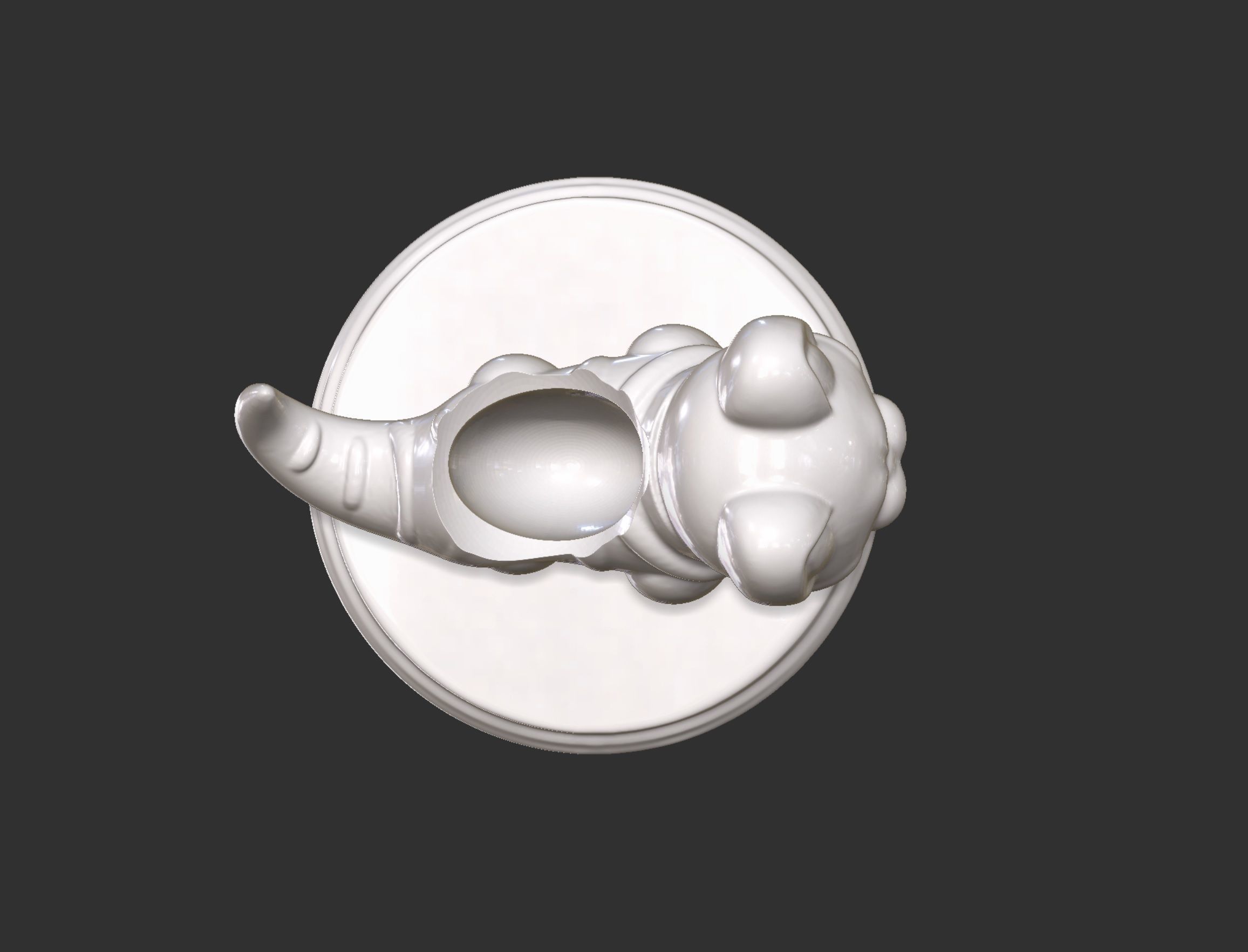 Dinosaur Cat Plant Vase and Cute Box 3D print model_7