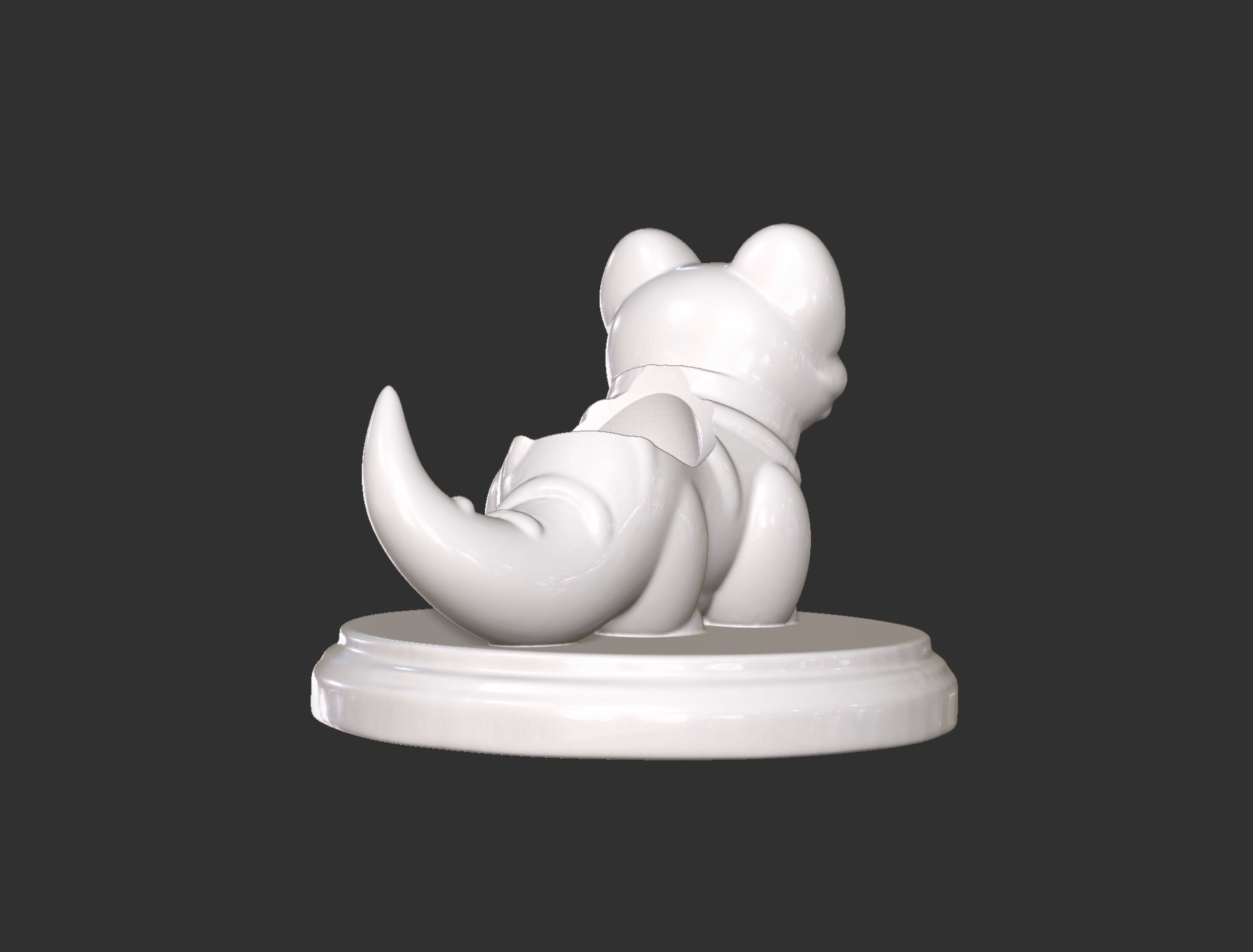 Dinosaur Cat Plant Vase and Cute Box 3D print model_9