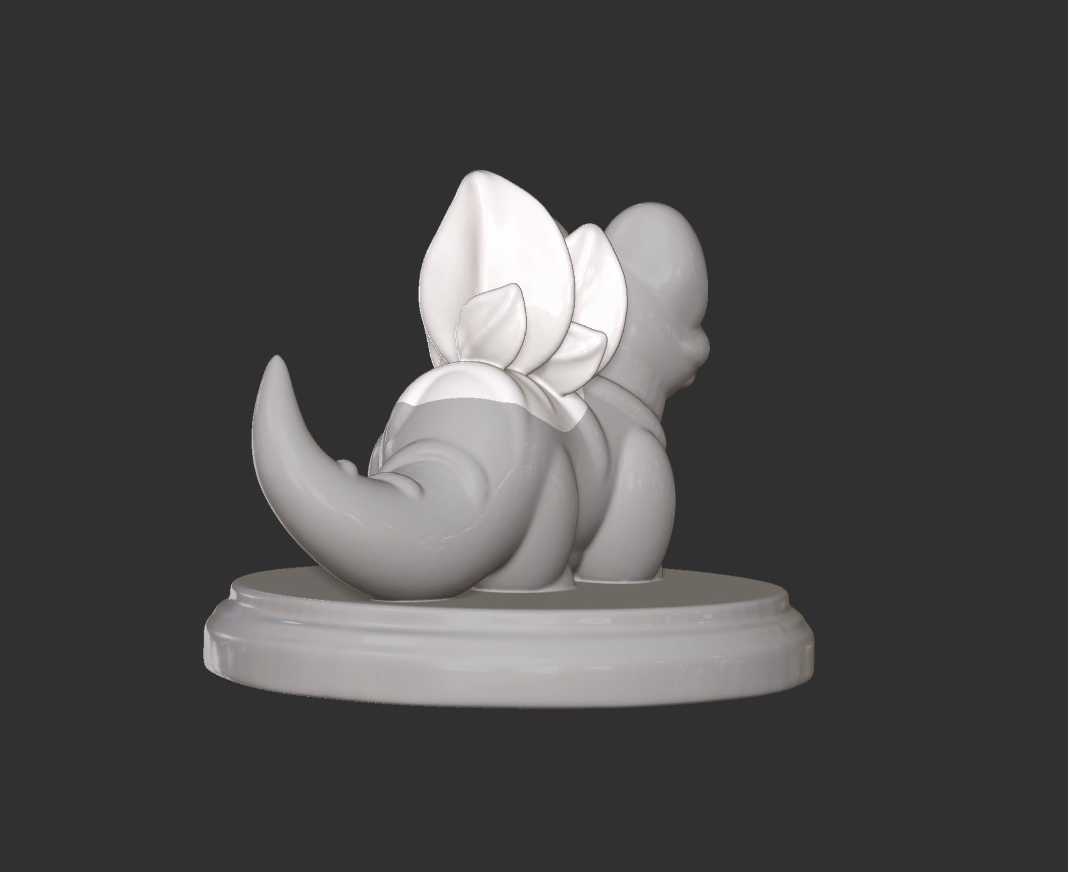 Dinosaur Cat Plant Vase and Cute Box 3D print model_4