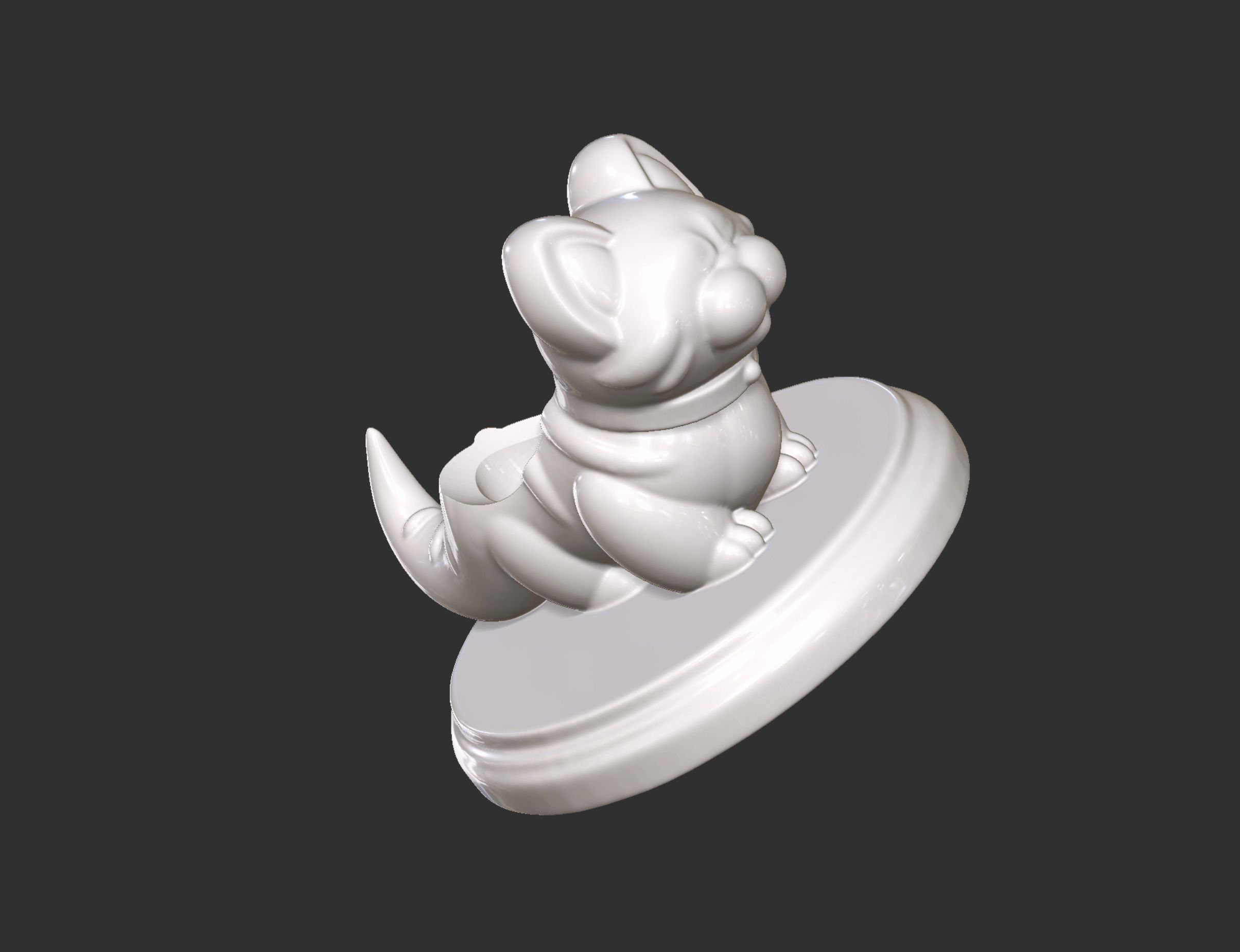 Dinosaur Cat Plant Vase and Cute Box 3D print model_6