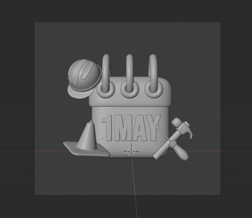 Labour Day 3d Illustration Icon Pack 3D model_59