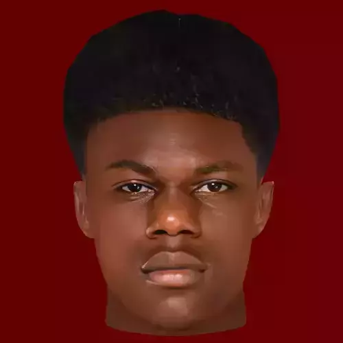 Aurelien Tchouameni Head - Low poly head for game