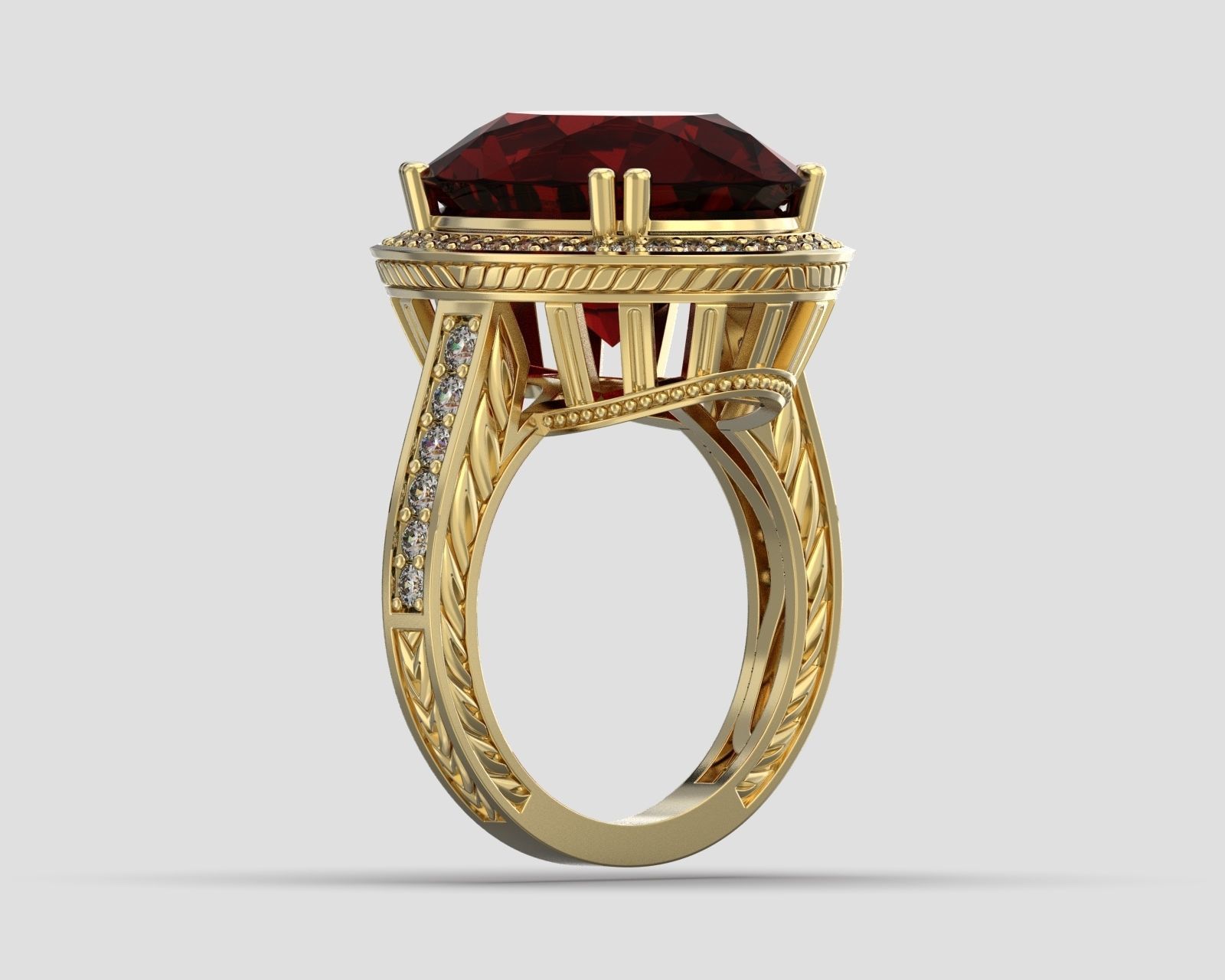R 046 ring  3D print model_2