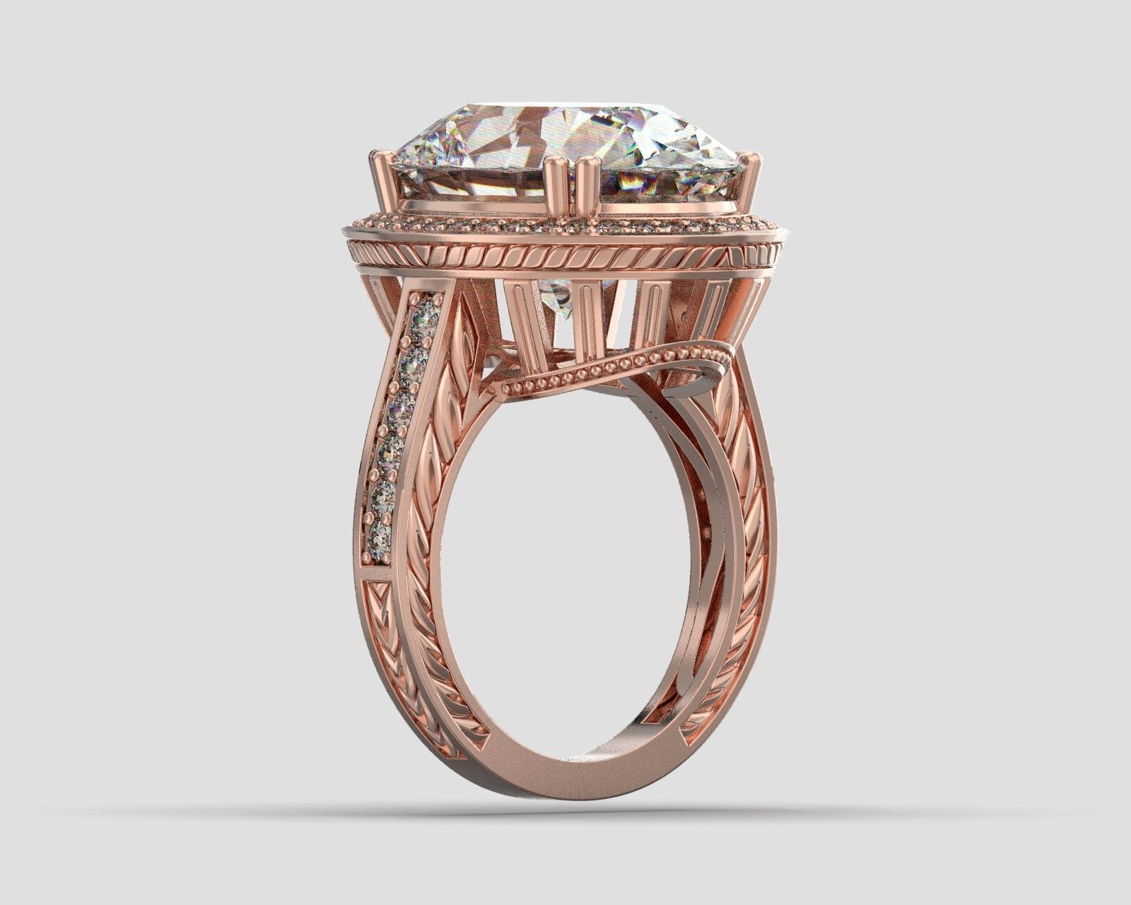 R 046 ring  3D print model_8