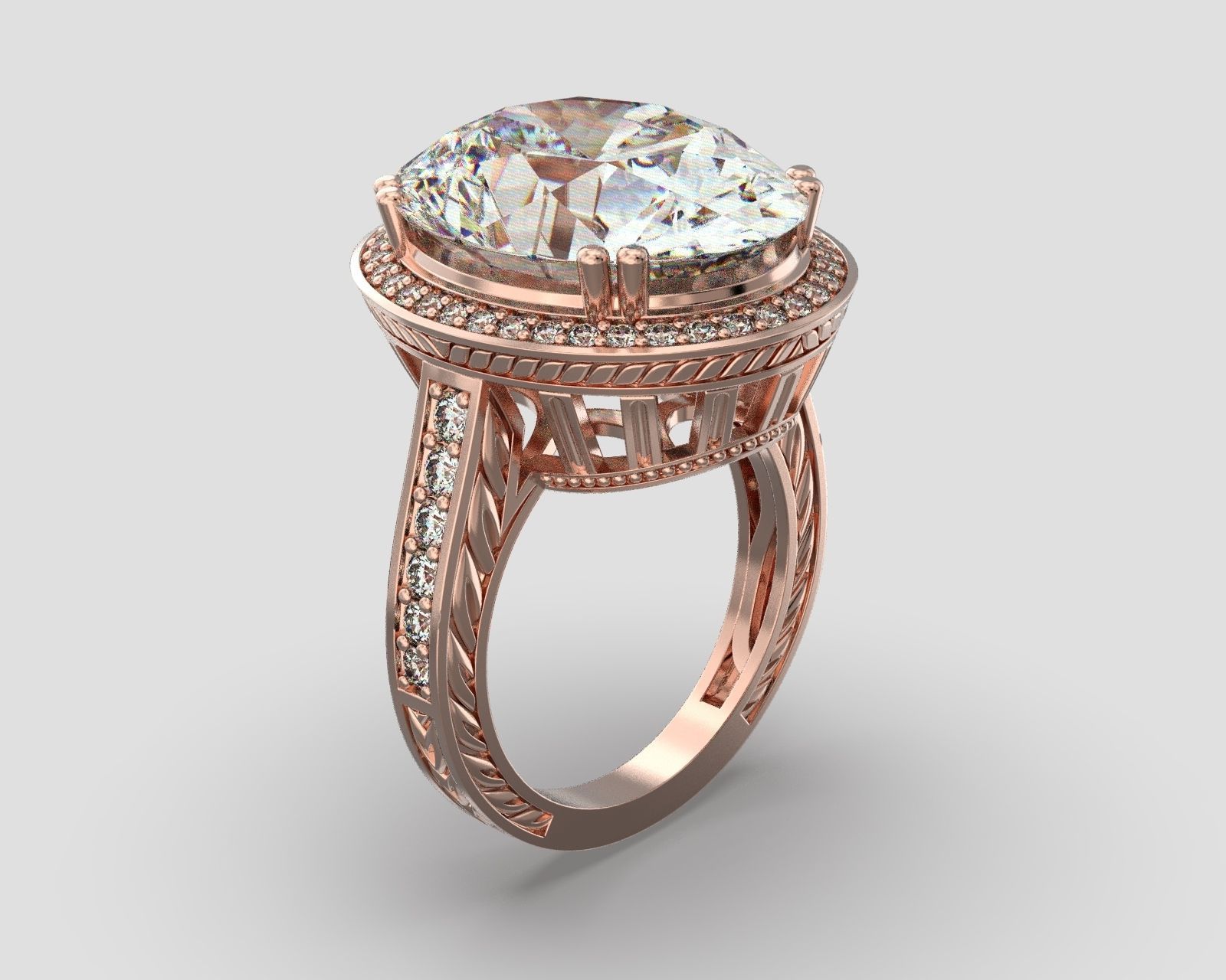 R 046 ring  3D print model_7