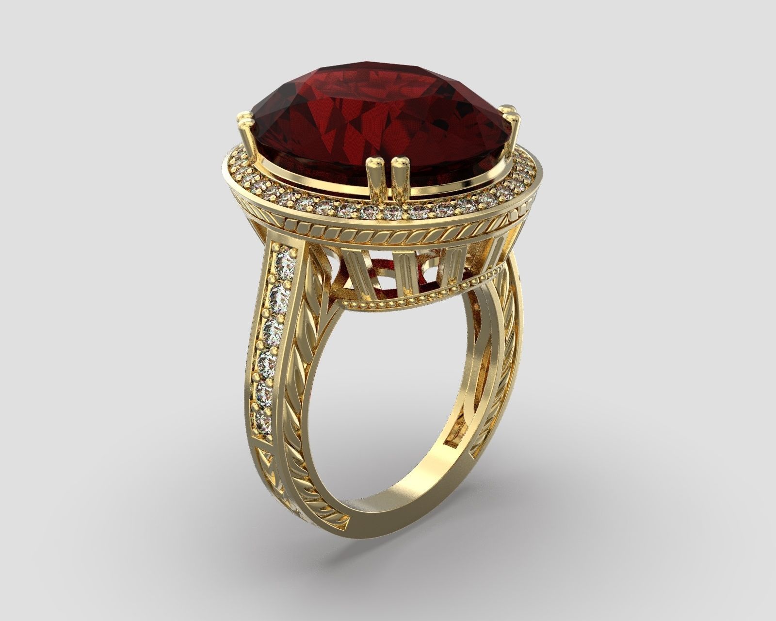 R 046 ring  3D print model_1