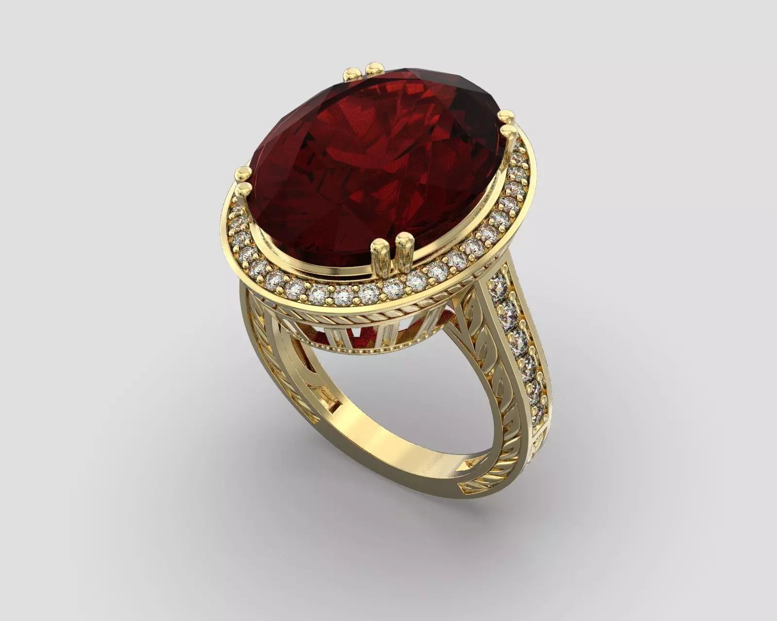 R 046 ring  3D print model_0