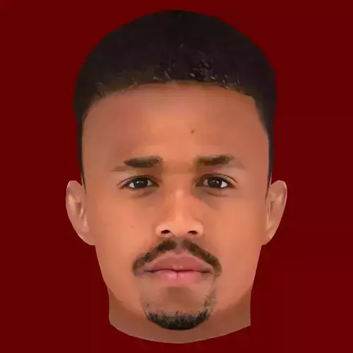 Eder Militao Head - Low poly head for game