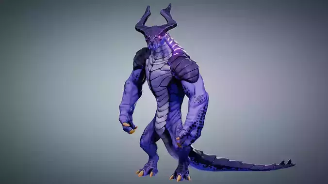 Dark Baronto Low-poly 3D model