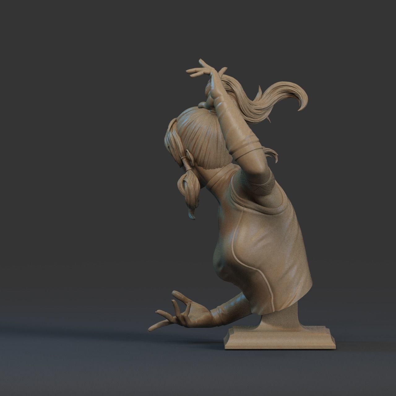 Korra Bust 3D Print 3D print model_4