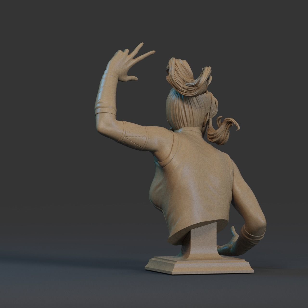 Korra Bust 3D Print 3D print model_6