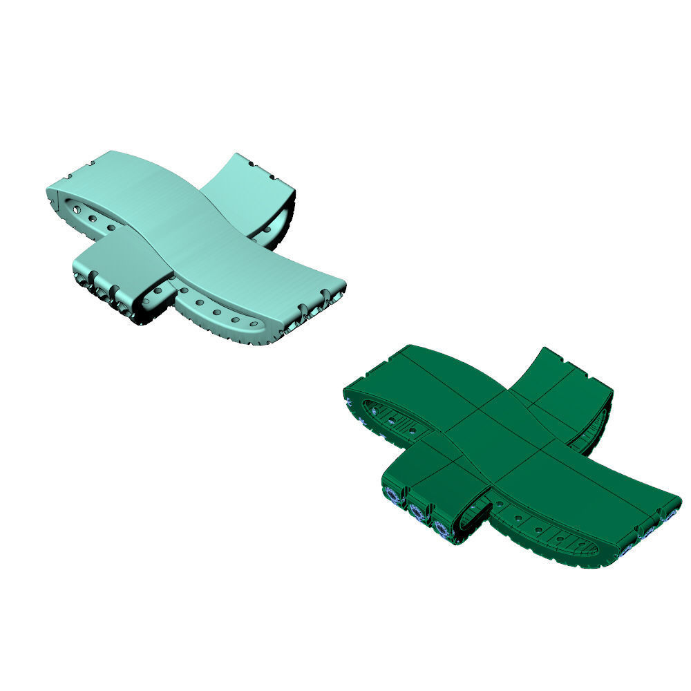 Cross Diamonds Pendant  3D print model_17