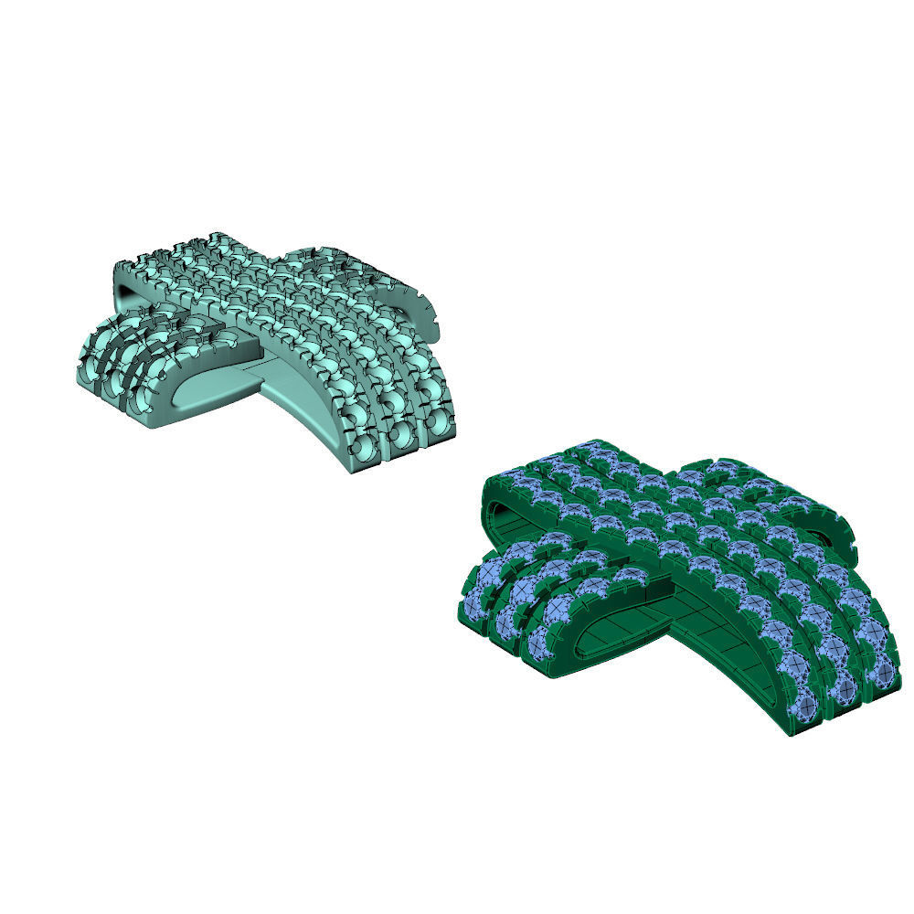 Cross Diamonds Pendant  3D print model_11