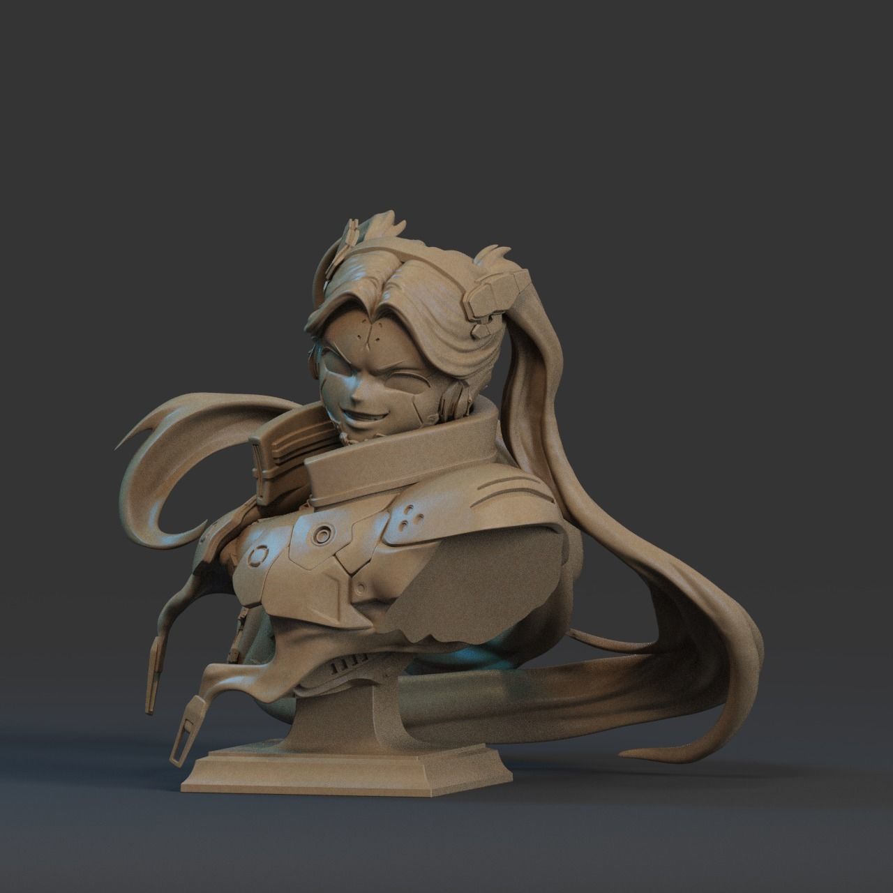 Rebecca Bust 3D Print 3D print model_2